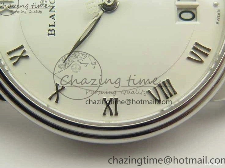 1228 SportInspired Villeret 6669 SS HG 1:1 Best Edition White Dial On Leather Strap V 8099